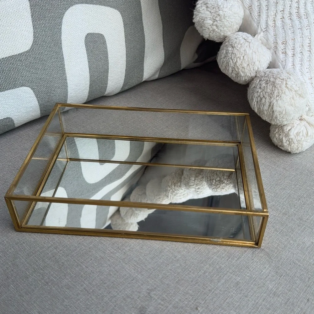 Elegant Gold Vanity Tray